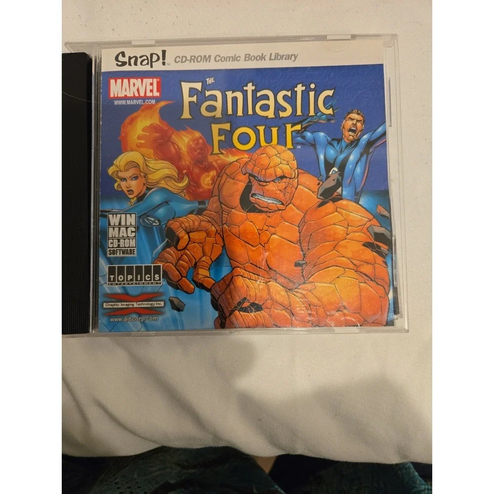 Snap Fantastic Four CD-ROM from Comic Book Library 10 full length digital comics